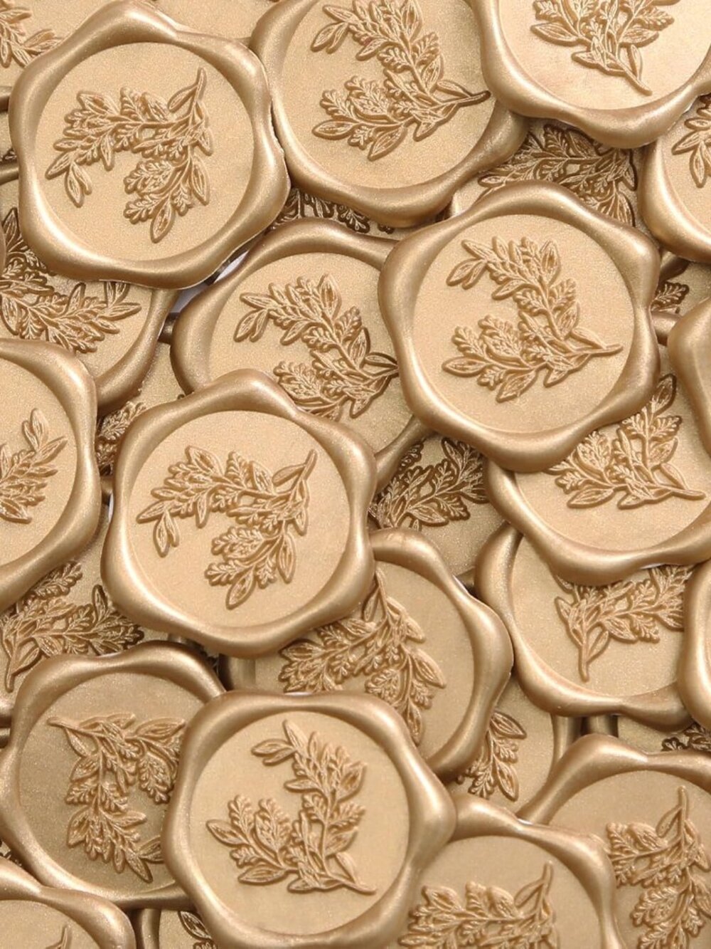 Wax Seal Stickers - Eucalyptus Wedding Invitation Envelope Seal Stickers, 50 Pcs